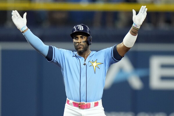 Josh Lowe s 4 RBIs lead Blue Jays over Rays 7 6 as 20 year Junior
